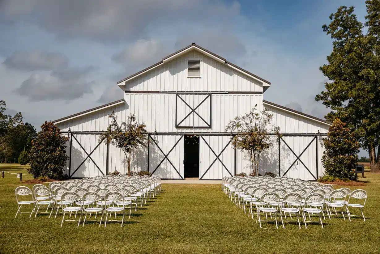 Outdoor wedding location