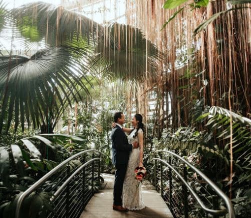 The Atlanta Botanical Garden, a wedding venue in Atlanta, Georgia.