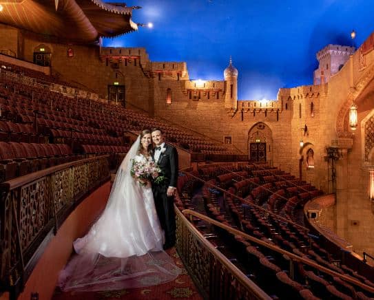 The Fox Theatre, a wedding venue in Atlanta, Georgia.