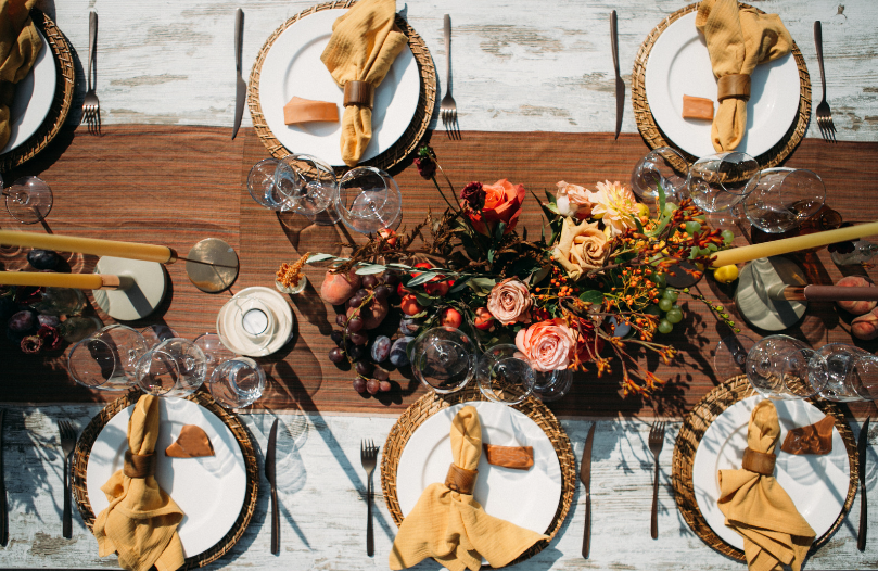 Wedding Tablescape Textures and Layers